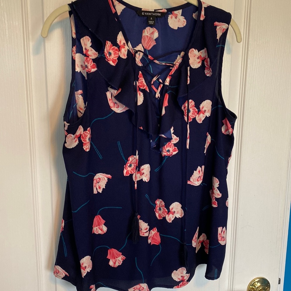 41 Hawthorn navy blouse